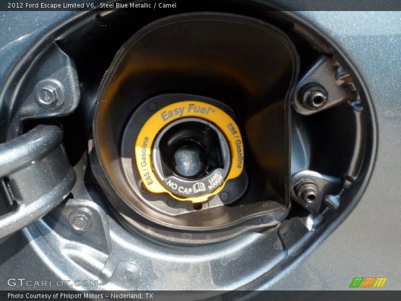 Steel Blue Metallic / Camel 2012 Ford Escape Limited V6