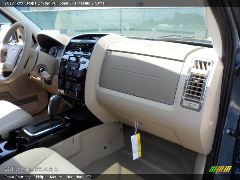 Steel Blue Metallic / Camel 2012 Ford Escape Limited V6