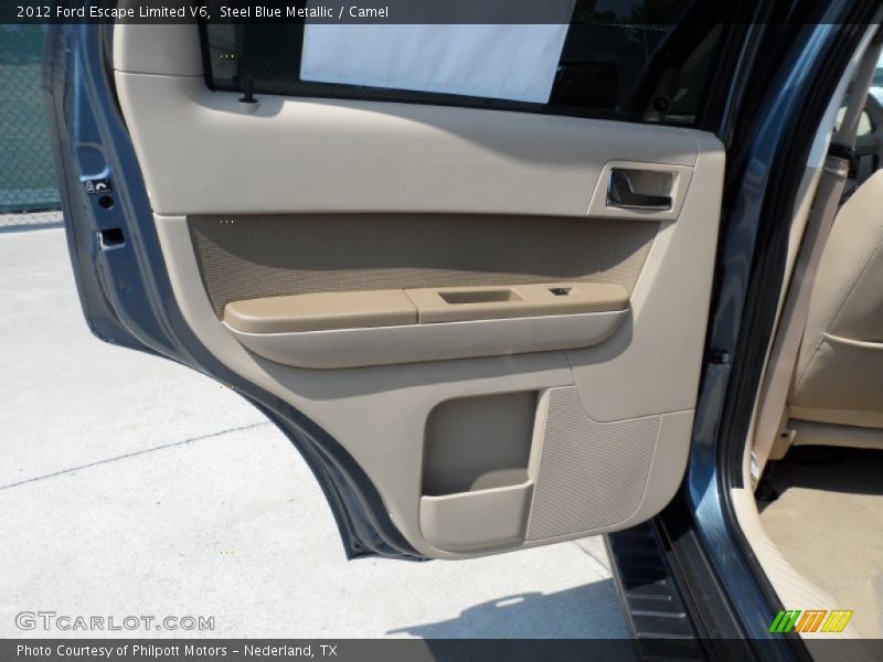 Steel Blue Metallic / Camel 2012 Ford Escape Limited V6