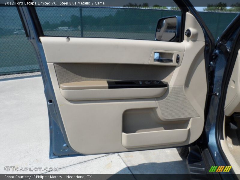 Steel Blue Metallic / Camel 2012 Ford Escape Limited V6