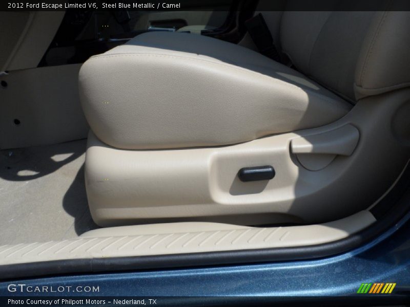 Steel Blue Metallic / Camel 2012 Ford Escape Limited V6