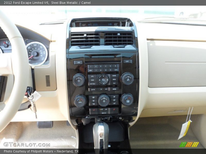 Steel Blue Metallic / Camel 2012 Ford Escape Limited V6