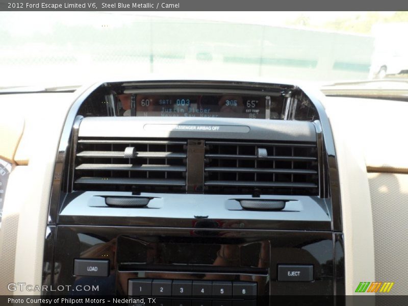 Steel Blue Metallic / Camel 2012 Ford Escape Limited V6