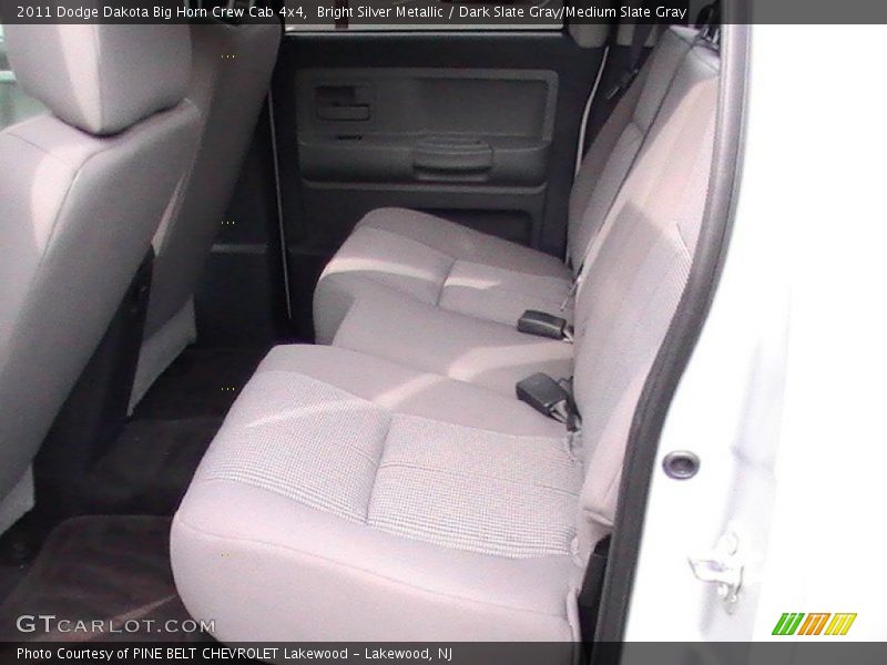Bright Silver Metallic / Dark Slate Gray/Medium Slate Gray 2011 Dodge Dakota Big Horn Crew Cab 4x4