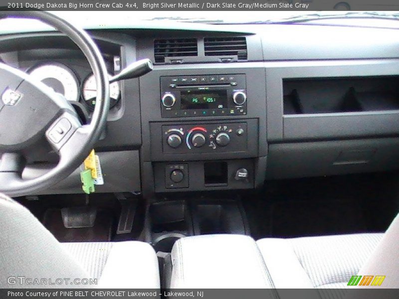 Bright Silver Metallic / Dark Slate Gray/Medium Slate Gray 2011 Dodge Dakota Big Horn Crew Cab 4x4