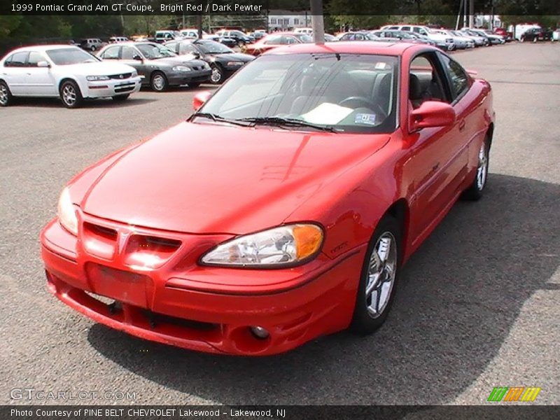Bright Red / Dark Pewter 1999 Pontiac Grand Am GT Coupe