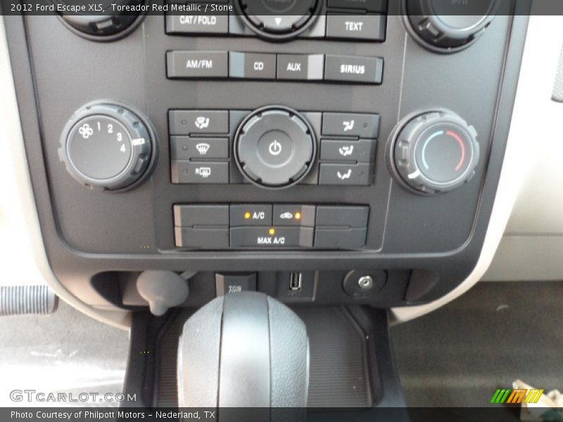 Controls of 2012 Escape XLS