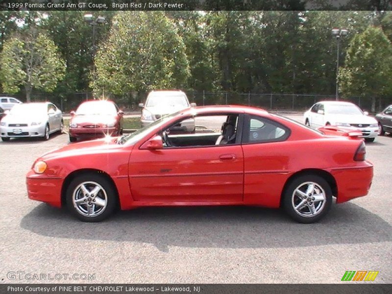 Bright Red / Dark Pewter 1999 Pontiac Grand Am GT Coupe