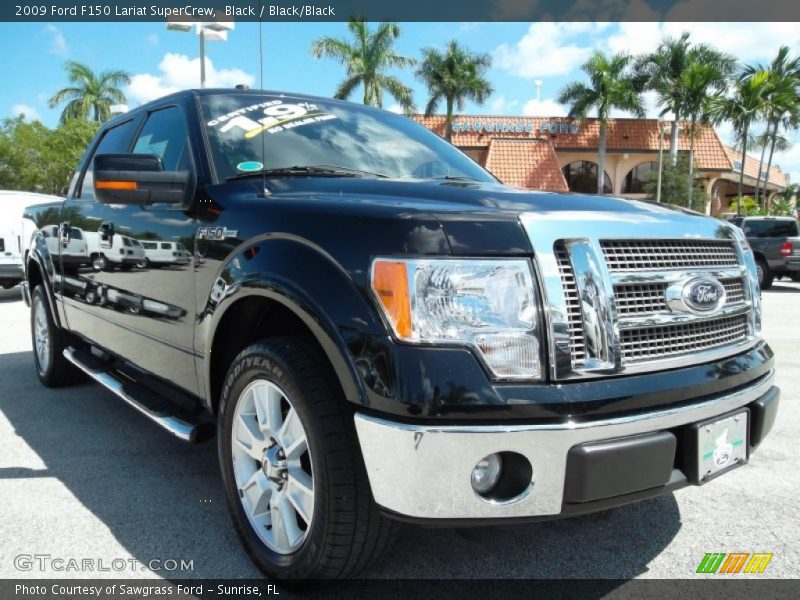 Black / Black/Black 2009 Ford F150 Lariat SuperCrew