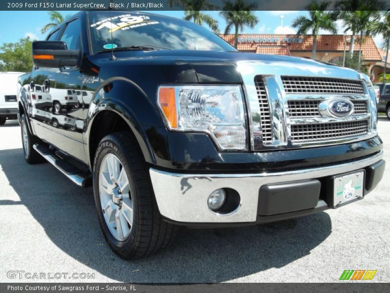 Black / Black/Black 2009 Ford F150 Lariat SuperCrew