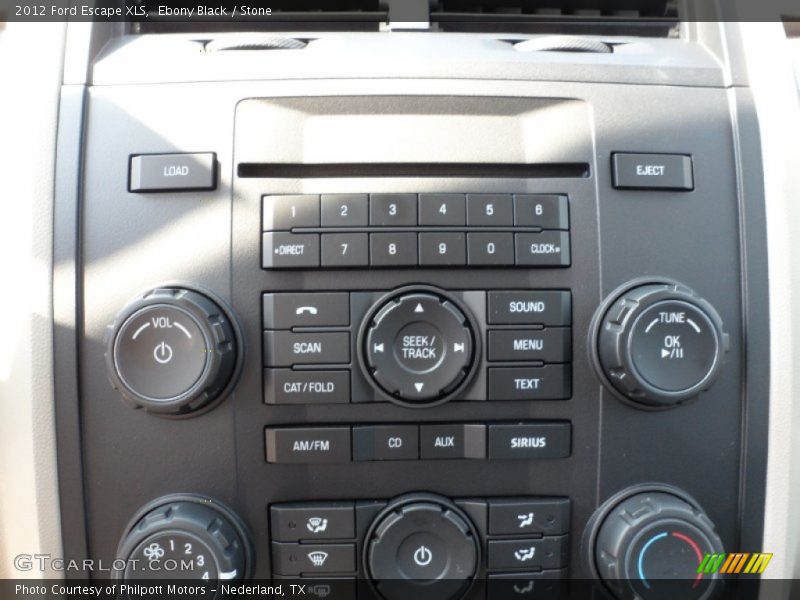 Controls of 2012 Escape XLS