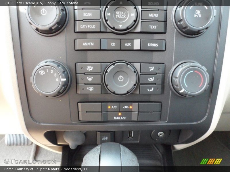 Controls of 2012 Escape XLS