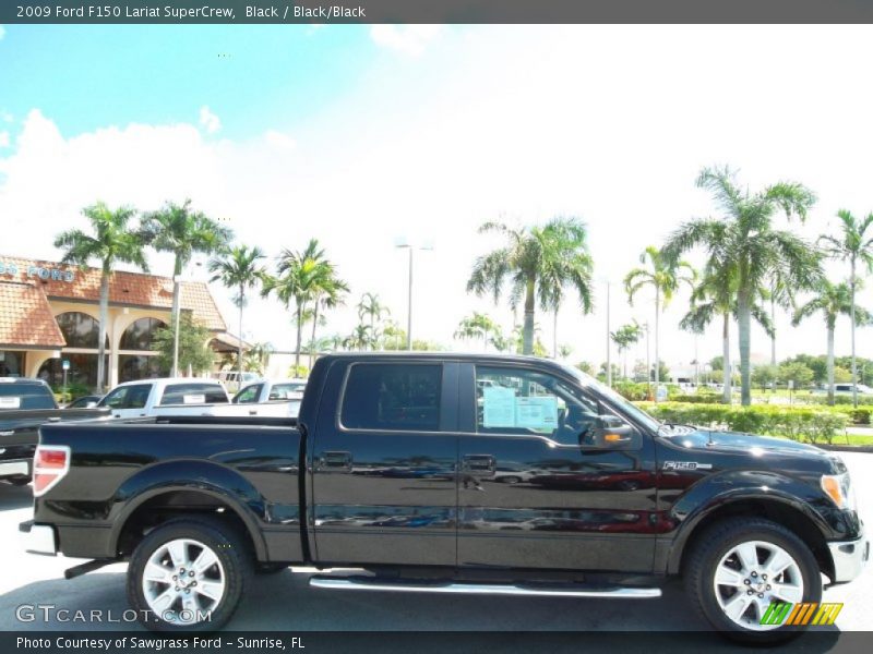 Black / Black/Black 2009 Ford F150 Lariat SuperCrew