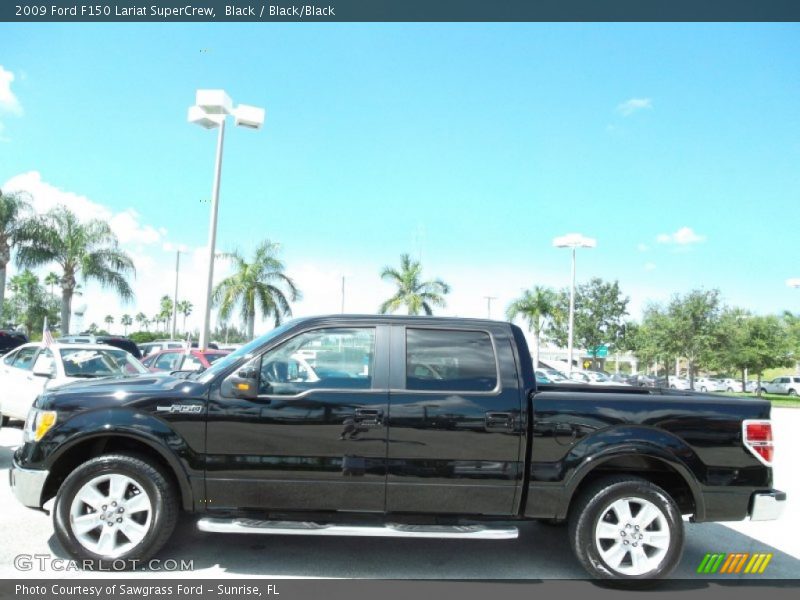 Black / Black/Black 2009 Ford F150 Lariat SuperCrew