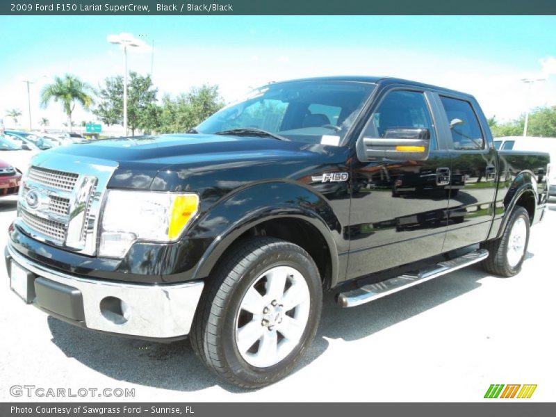Black / Black/Black 2009 Ford F150 Lariat SuperCrew