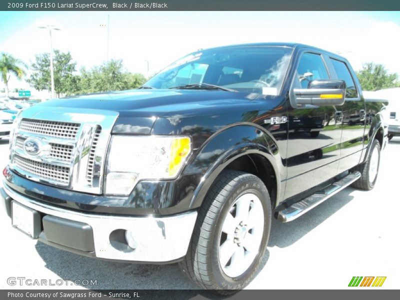 Black / Black/Black 2009 Ford F150 Lariat SuperCrew