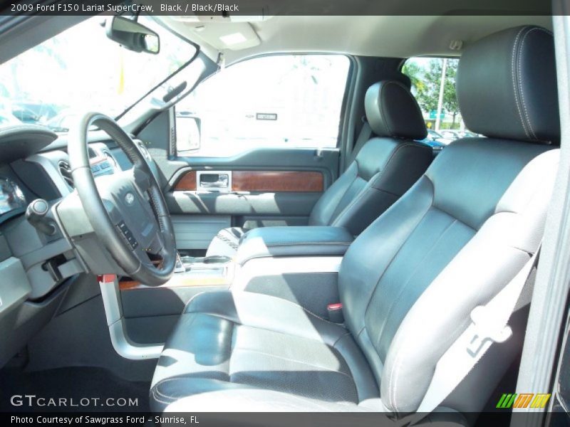 Black / Black/Black 2009 Ford F150 Lariat SuperCrew