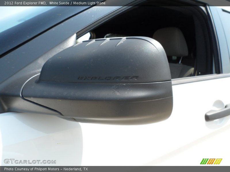 White Suede / Medium Light Stone 2012 Ford Explorer FWD