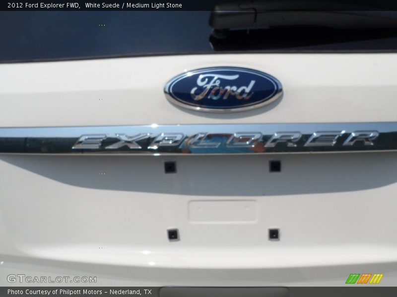 White Suede / Medium Light Stone 2012 Ford Explorer FWD