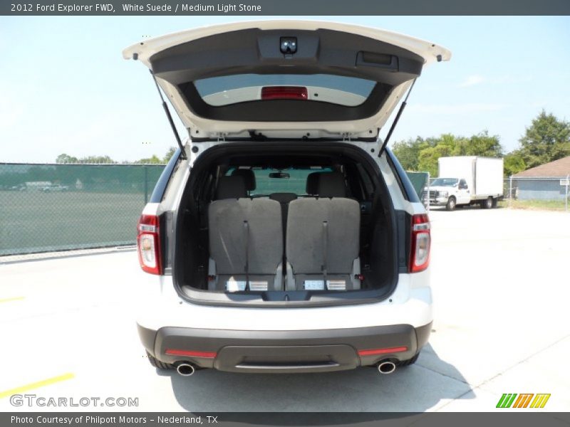 White Suede / Medium Light Stone 2012 Ford Explorer FWD