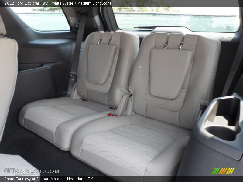 White Suede / Medium Light Stone 2012 Ford Explorer FWD