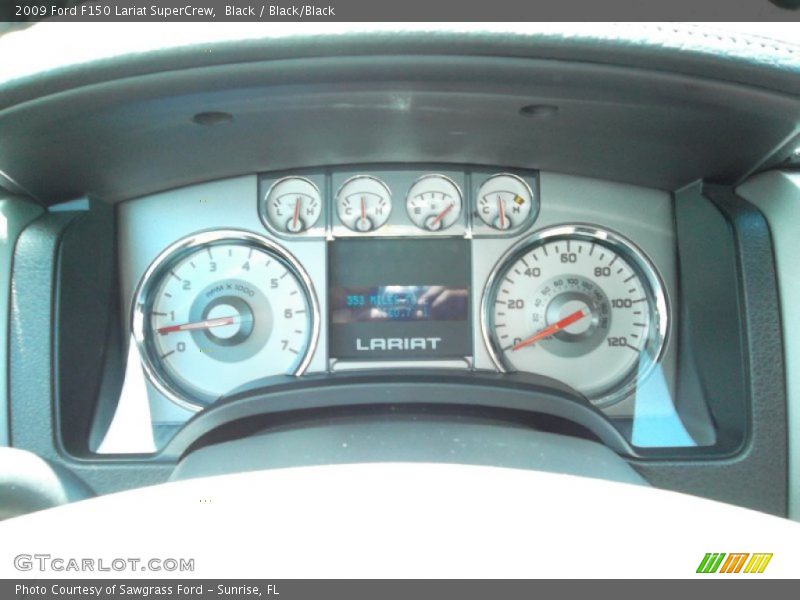 Black / Black/Black 2009 Ford F150 Lariat SuperCrew