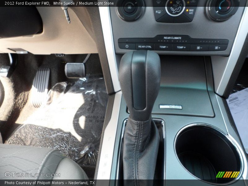 White Suede / Medium Light Stone 2012 Ford Explorer FWD