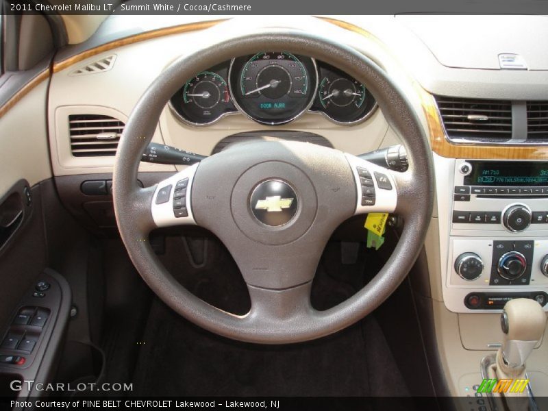 Summit White / Cocoa/Cashmere 2011 Chevrolet Malibu LT