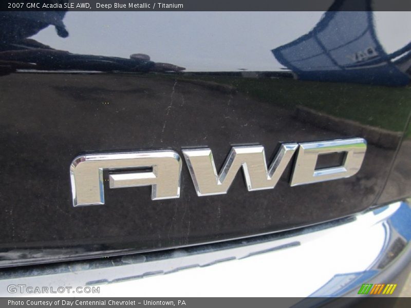 Deep Blue Metallic / Titanium 2007 GMC Acadia SLE AWD