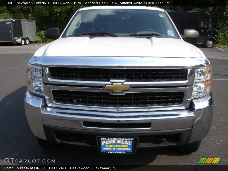 Summit White / Dark Titanium 2008 Chevrolet Silverado 3500HD Work Truck Extended Cab Dually