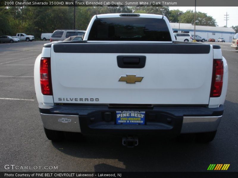 Summit White / Dark Titanium 2008 Chevrolet Silverado 3500HD Work Truck Extended Cab Dually