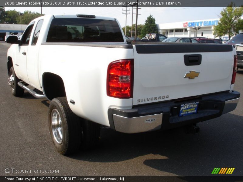 Summit White / Dark Titanium 2008 Chevrolet Silverado 3500HD Work Truck Extended Cab Dually