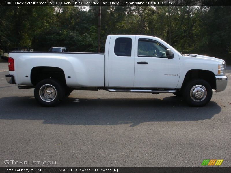 Summit White / Dark Titanium 2008 Chevrolet Silverado 3500HD Work Truck Extended Cab Dually