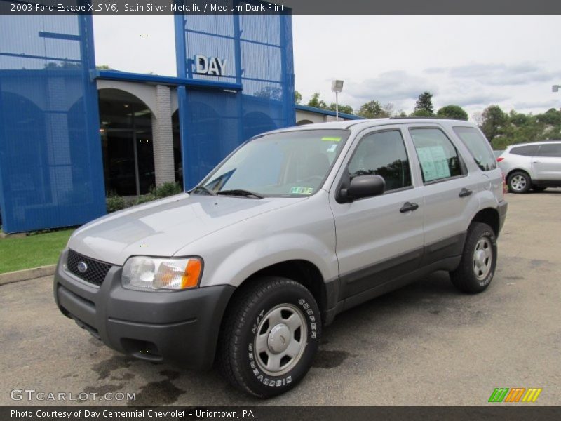 Satin Silver Metallic / Medium Dark Flint 2003 Ford Escape XLS V6