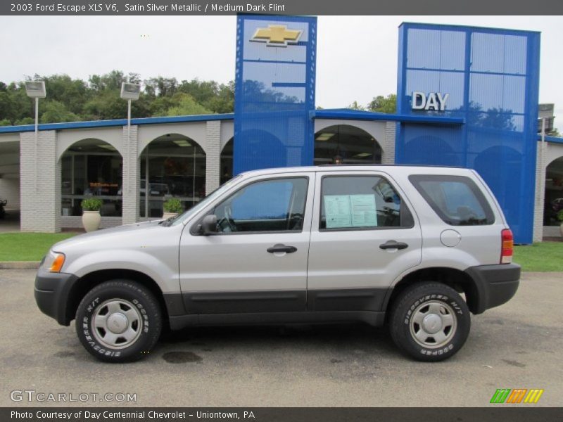 Satin Silver Metallic / Medium Dark Flint 2003 Ford Escape XLS V6