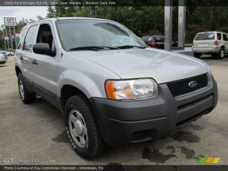 Satin Silver Metallic / Medium Dark Flint 2003 Ford Escape XLS V6