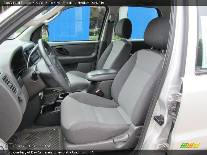 Satin Silver Metallic / Medium Dark Flint 2003 Ford Escape XLS V6