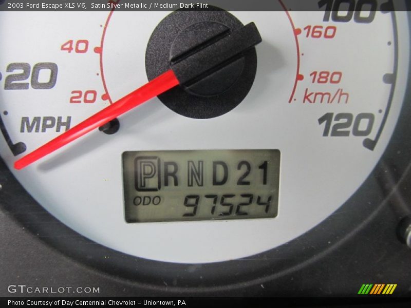 Satin Silver Metallic / Medium Dark Flint 2003 Ford Escape XLS V6
