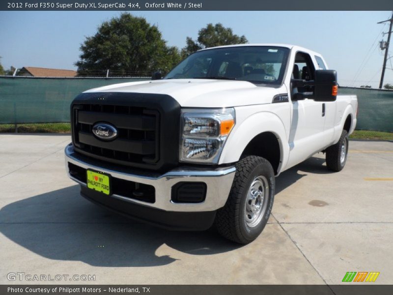 Oxford White / Steel 2012 Ford F350 Super Duty XL SuperCab 4x4