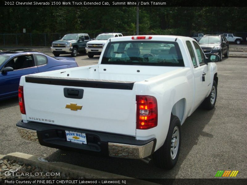 Summit White / Dark Titanium 2012 Chevrolet Silverado 1500 Work Truck Extended Cab