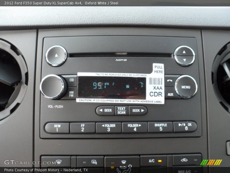 Audio System of 2012 F350 Super Duty XL SuperCab 4x4