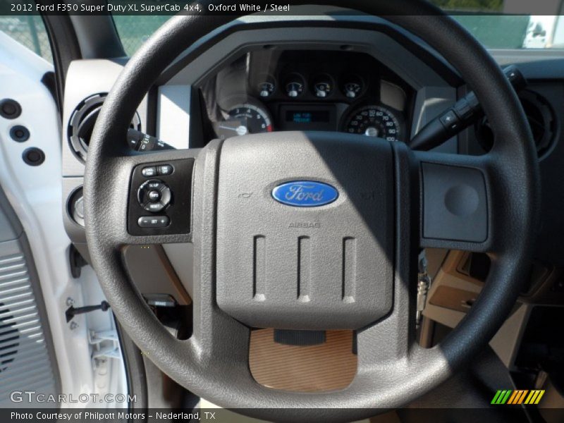  2012 F350 Super Duty XL SuperCab 4x4 Steering Wheel