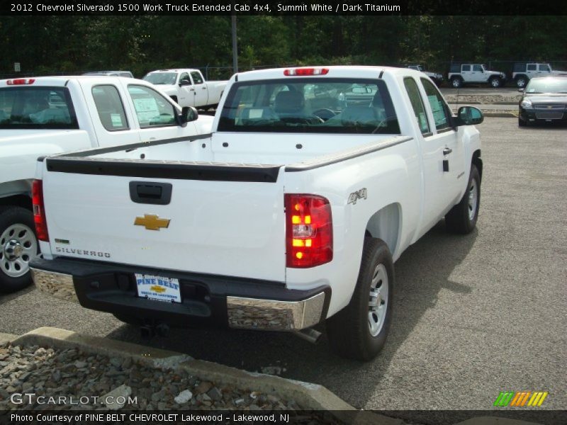 Summit White / Dark Titanium 2012 Chevrolet Silverado 1500 Work Truck Extended Cab 4x4