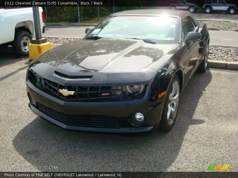 Black / Black 2012 Chevrolet Camaro SS/RS Convertible