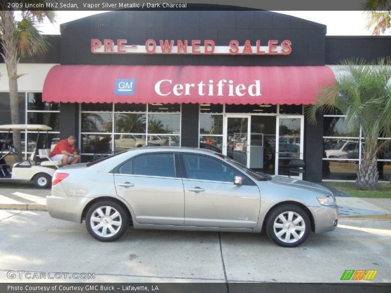 Vapor Silver Metallic / Dark Charcoal 2009 Lincoln MKZ Sedan