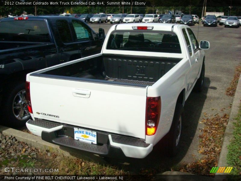 Summit White / Ebony 2012 Chevrolet Colorado Work Truck Extended Cab 4x4