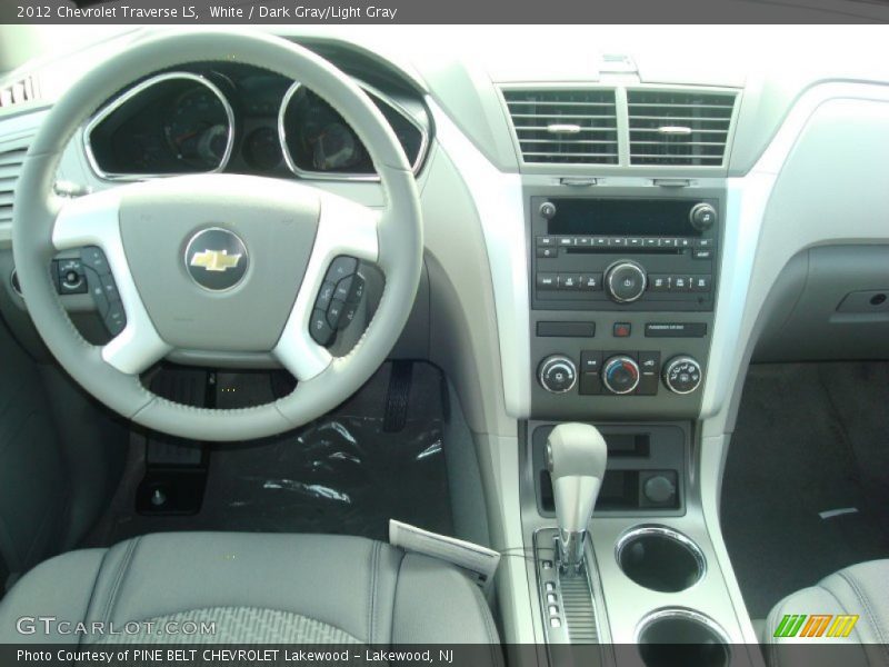 White / Dark Gray/Light Gray 2012 Chevrolet Traverse LS