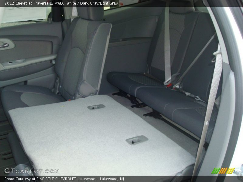 White / Dark Gray/Light Gray 2012 Chevrolet Traverse LS AWD