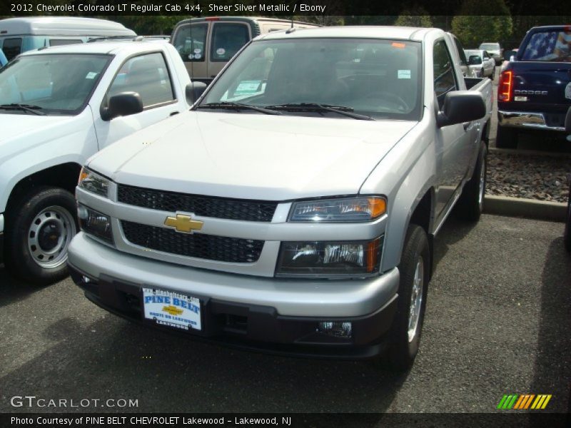Sheer Silver Metallic / Ebony 2012 Chevrolet Colorado LT Regular Cab 4x4