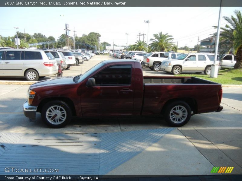 Sonoma Red Metallic / Dark Pewter 2007 GMC Canyon Regular Cab